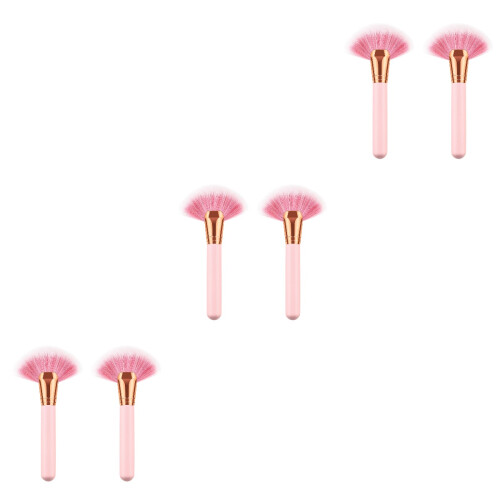 6Pièces Ensemble Pinceaux Cosmétiques Rose Chute Facile À