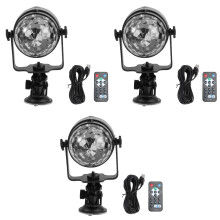 3Pièces Lampe LED Noire Colorée Pour Club Dj Disco