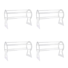 4Pièces Rangement -Têtes Transparent Pour Coiffeuse Et Magasin