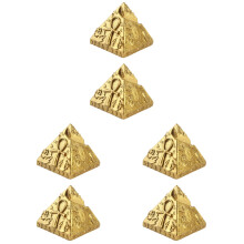 6Pièces Ornements Pyramide Khufu Résine Déco Maison Photo Props