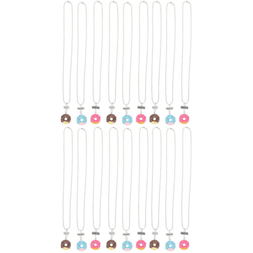 18Pièces Accessoires Colliers Donut Multicolores Confort