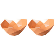 2Pièces Plateau Orange Stockage Fruits Secs Bonbons