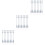24Pièces Mini Lampadaires Gris Décor Miniature Jardin 1