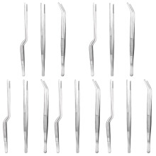 5Ensembles Pinces Cuisine Serrations Précises Acier Argent