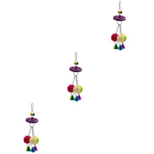 3Pièces Rattan Perroquet Multi Usage Colorés