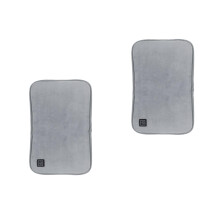 2Pièces Chauffe-Mains USB Portable Gris Confortable Pliable