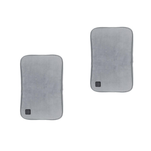 2Pièces Chauffe-Mains USB Portable Gris Confortable Pliable