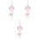 3Pièces Décoration Murale -Rêves Rose Cristal Style 1