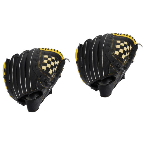 2Pièces Protecteurs Baseball Softball Noir Solides