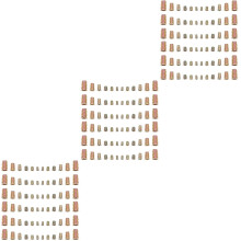 300Pièces Écrous Vissés Dorés Robustes Inserts Filetés Pour