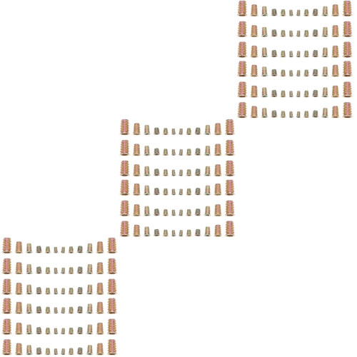 300Pièces Écrous Vissés Dorés Robustes Inserts Filetés Pour