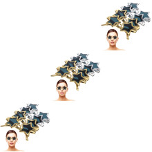 12Pièces Lunettes Étoile En PVC Fun Légères Pour Fêtes Et Photos