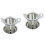 2Ensembles Passoires Infuseurs Acier Inoxydable Résistant Argent 1