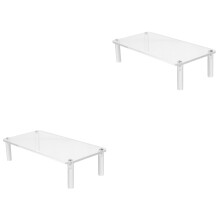 2Pièces Rack Transparent Présentoir Simple