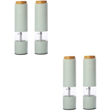 4Pièces Poivre Électriques Vert Design Soigné Batterie