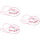 3Pièces Colliers Rose Avec Cloche Laisse 1