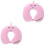 2Pièces Coussin Cervical Rose Pour Voyage 1