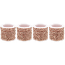 4Rouleaux Rose En Cuivre Pour Décoration