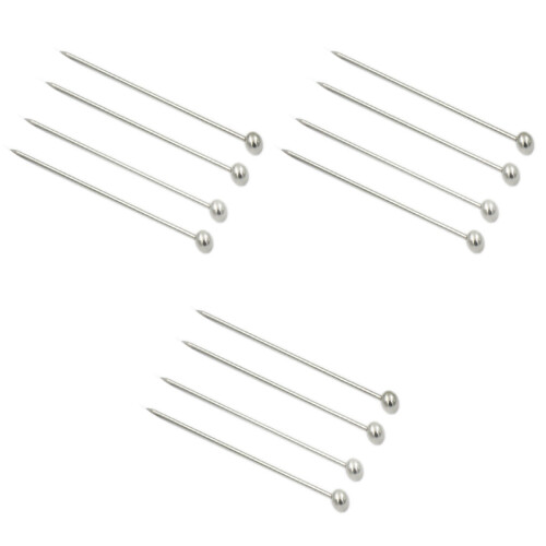 30Pièces Piques À Fruit En Acier Inoxydable Argenté