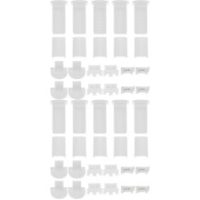 64Pièces Pièces Réparation Stores Plissés Blancs