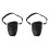 2Pièces Ciseaux Cuir Noir Ceinture Durable 1