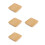 4Pièces Couvercles Bamboo Hermétiques Orange Pour Bocaux Pots 1