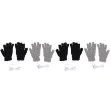 4Paires Moufles Chauffantes USB Winter Multicolores Tactiles