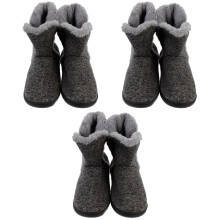 3Paires Confortables Bottes D'intérieur Hiver