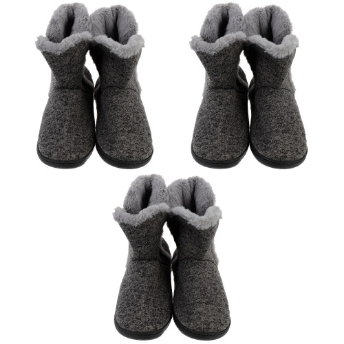 3Paires Confortables Bottes D'intérieur Hiver
