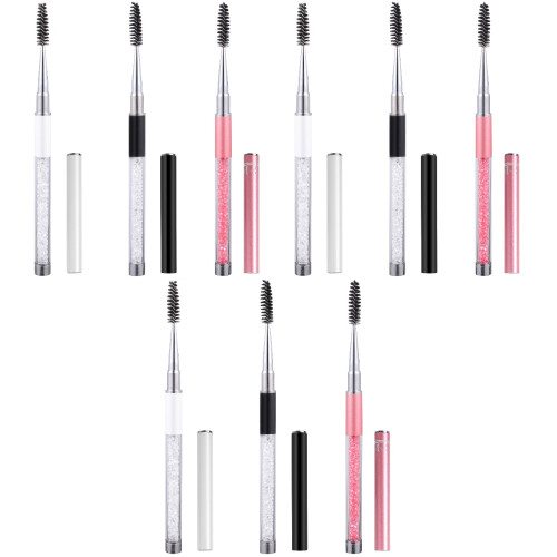 9Pièces Peignes Cils Sourcils Miniatures Portables Multicolores