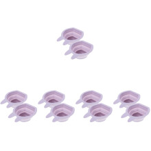 10Pièces Nettoyeurs Pinceaux Éponges Silicone Violet Lapin Forme Lapin