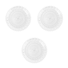 3Pièces Plateaux Stockage Fruits Transparent Résistant