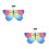 2Ensembles Ailes Multicolores Costume Enfants Pour Halloween 1