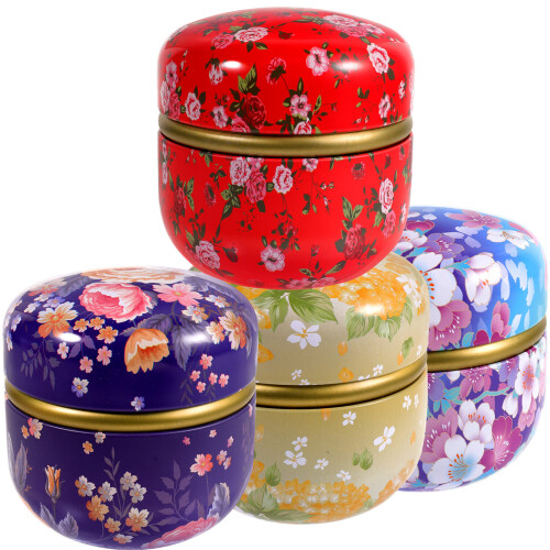 4Pièces Boîtes En Métal Robustes Pour Stocker Bonbons Biscuits