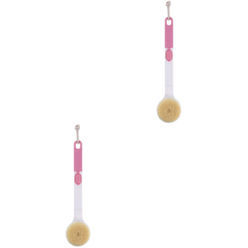 2Pièces Brosse Corps Rose En Nylon ABS Exfoliante Pour Douche Efficace