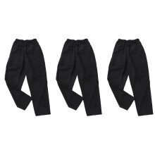 3Paires Pantalons Chef Confortables Pour Travail En Cuisine