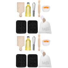 2Sets Miniatuur Bakaccessoires Set Realistische Poppenhuis Versiering