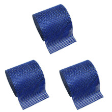 3Pièces Ruban Strass Bleu , Décoration Mariage Gâteau