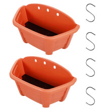 6Ensembles Rangement De Fleurs Suspendu Rouge Durable Pour Plantes