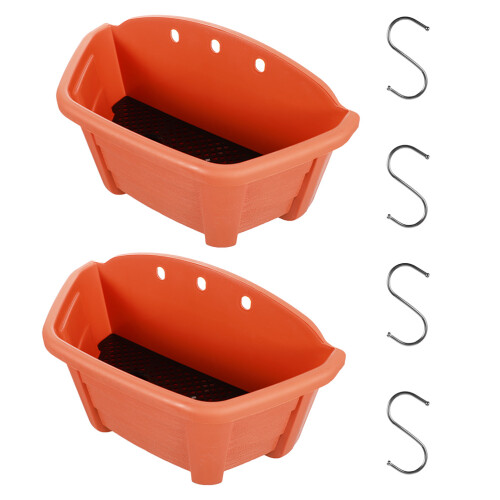 6Ensembles Rangement De Fleurs Suspendu Rouge Durable Pour Plantes