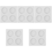 5St Non-Stick Siliconen Mold Wit Voor Midden-Oosterse Snoep En Cake
