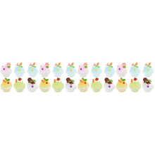 24Pièces Mini Glace Résine Décor Maison De