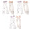 6Pièces Clips Nœud Décoratifs Filles Colorés 1