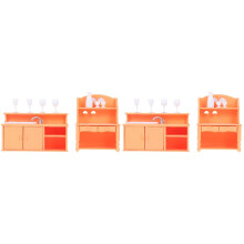 2Ensembles Miniature Orange Pour Décorations Maison De