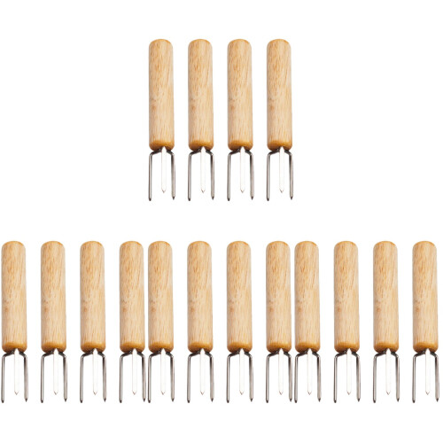 16Pièces À Multi-Fonction Bois Acier Inoxydable
