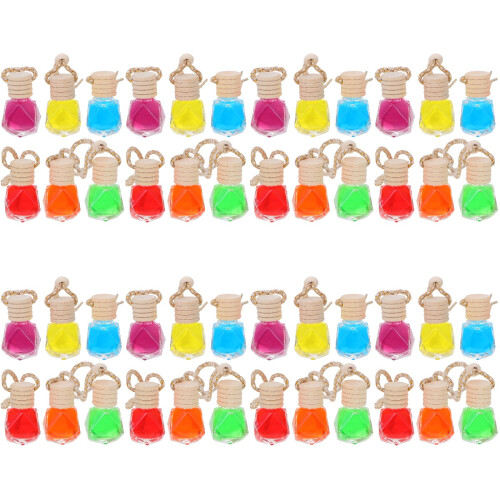 48Pièces Ornements Suspendus Parfum Assortis Avec Cordon