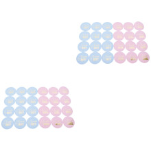 144Pièces Stickers Self-Adhesive Colorés Pour Soirée Genre