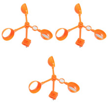 3Pièces Répulsif Vent Orange Pour Jardin Verger