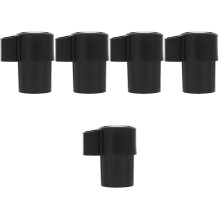 5St Zwart ABS End Plug Saxophone Beschermkap Voor Altsaxofoon