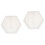 2Pièces Moule Vase Silicone Hexagonal Durable Facile À Nettoyer 1